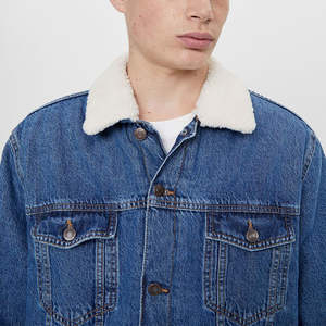 Veste en jean vintage pour homme, style camionneur, brodée, avec fermeture éclair - Product Image 2