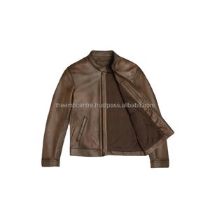 Vestes bomber sportives imperméables personnalisées légères à col montant et fermeture éclair en toile enduite pour hommes – Collection Printemps - Product Image 3