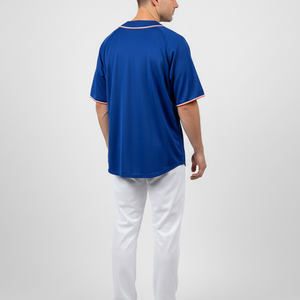 Camiseta de Béisbol Transpirable, Duradera y Ligera, Manga Corta, Botones Delanteros, Precio Económico, Ropa Deportiva, Camiseta de Béisbol de Poliéster - Product Image 4