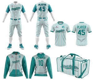 Maillot de baseball personnalisé, T-shirt d'équipe personnalisé avec votre nom et numéro, uniforme athlétique entièrement boutonné, sublimé, pour femmes et adultes, en polyester - Product Image 1