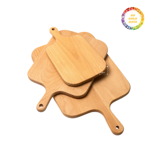 Tabla de cortar de madera de acacia con asa, tabla de picar para cocina, fácil de guardar y usar - Product Image 5