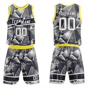 Uniformes de Baloncesto Nacionales Personalizados al por Mayor para Hombre, Conjuntos Profesionales Transpirables, Camisetas Cómodas de Secado Rápido, Camisetas de Baloncesto Económicas - Product Image 2