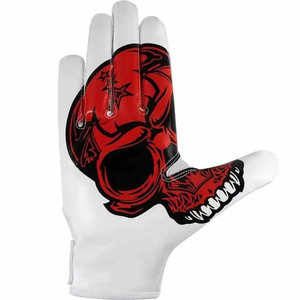 Gants de football américain personnalisés de haute qualité avec grip en latex, gants de receveur de qualité supérieure pour le football, personnalisables avec logo imprimé - Product Image 4