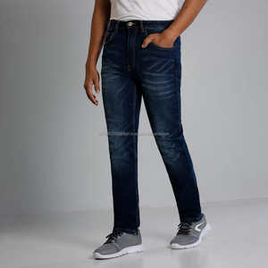 <b>Men's</b> Casual <b>High</b>-<b>Waist</b> Spandex Straight <b>Jeans</b> Comfortable and Breathable Medium Washed Formal Basic Style Denim Sweet Style - Product Image 3