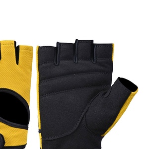 Professional Suede Weightlifting <b>Gloves</b> for Gym Fitness Training Sports Strong Grip Non-Slip Half-Finger Adjustable Wrist Strap - Product Image 6
