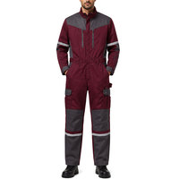 Combinaison de travail personnalisée avec poches utilitaires, manches longues, uniforme de travail pour les métiers de l'usine, de l'automobile et de la maintenance