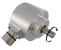 Capteur de position rotatif absolu industriel 8192 pas 4096 tours Sortie SSI RS422