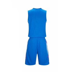 Uniformes de basket-ball personnalisés Sibrin en gros |   Maillots et shorts d'équipe avec logo, nom et numéro |   Ensemble de basket-ball réversible sublimé USA - Product Image 3