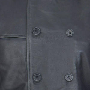 Manteau long en cuir à faible MOQ, design personnalisé, pour usage extérieur, vêtements pour hommes, couleur personnalisable - Product Image 6