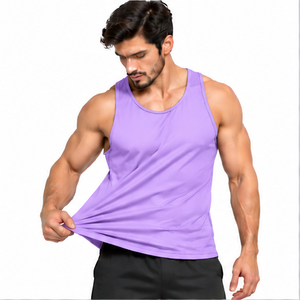 Débardeur sans manches pour hommes, respirant, pour l'été, la gym, le fitness, séchage rapide, vêtements de sport, grandes tailles, logo et couleur personnalisés, vente en gros - Product Image 1