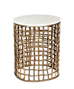 Premium Copper Tone and Rose Gold Metal Contemporary Designer Coffee <b>Table</b> for Living Room Furniture - Product Image 4