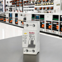 Disjoncteur différentiel AOELEC AUBN1LE C16 2P 230V 6kA certifié CE, boîtier PA66, montage sur rail DIN, courbe BCD