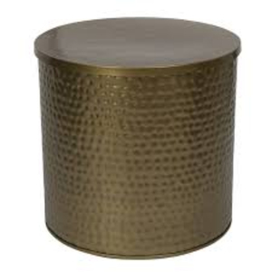 Round Metal Drum <b>Stool</b> With <b>Storage</b> Industrial Design Modern Home Furniture Living Room Accent Ottoman Handmade <b>Stools</b> - Product Image 1