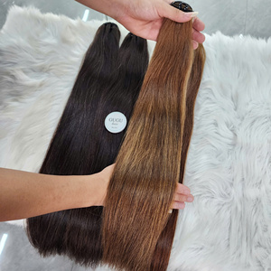 Extensions de cheveux humains naturels lisses, 16, 18, 20, 22, 24, 26 pouces, vraies extensions de cheveux humains pour femmes noires - Product Image 3