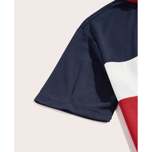 T-shirt décontracté en tissu doux, séchage rapide, anti-boulochage, respirant, écologique, col montant, coupe oversize, 100% coton 180g, 220g - Product Image 3