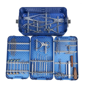 Juego de Instrumentos Ortopédicos Veterinarios Manuales con Certificación CE e ISO, Kit Quirúrgico de Implantes de Placas Óseas de 1.5-3.5 mm, Acero Inoxidable de Alta Calidad - Product Image 1