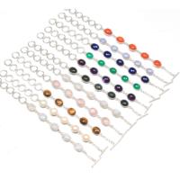 Bracelets ajustables en laiton plaqué argent avec cristaux assortis, bijoux de luxe populaires au design éblouissant et pierres précieuses multicolores