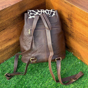 Sac à dos en cuir de fourrure à imprimé animal recyclé de style occidental pour femmes, couleur arc-en-ciel, sac à dos en cuir de taille idéale, nouvel arrivage - Product Image 5