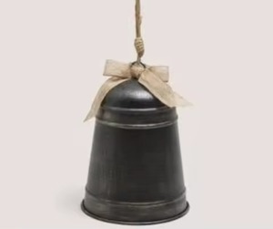 Adorno de Campana Metálica Rústica Estilo Granja, Decoración Colgante para Interiores de Invierno - Product Image 1