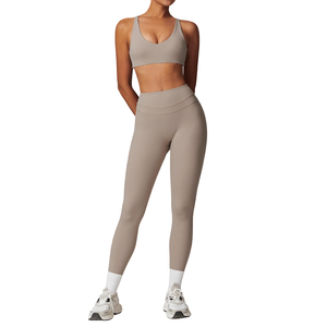 Activewear Sports Easy wear Tight Fitting Sports <b>Athletic</b> Clothes and Yoga Wear Gym Fitness Top Casual Fitness Trousers Suit - Product Image 2