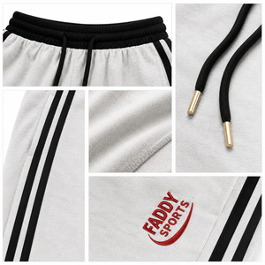 Wholesale Custom Logo Wide Leg Sweatpants <b>Men</b> Baggy Side Stripe Track <b>Pants</b> Unisex Streetwear Fleece Joggers Oversized Trousers - Product Image 6