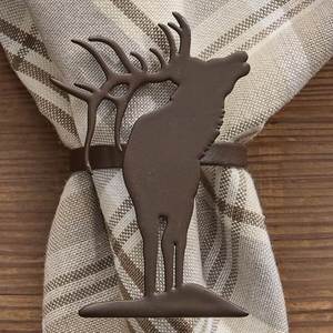 Star Black Shape Napkin <b>Rings</b> Plastic Modern Table Decoration Accessory - Product Image 6