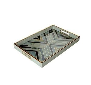 Plateau de service imprimé en émail pour la maison et la cuisine, plateau de service pour café, plateau de rangement alimentaire, 100% fait main, prix avantageux, vente chaude - Product Image 2