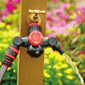 Đa chức năng 3/4 nhựa <span class=keywords><strong>PVC</strong></span> vườn tap Adaptor với hai nhanh chóng kết nối Hose 180 360 độ tắm trung tâm mô hình kết nối - Product Image 2