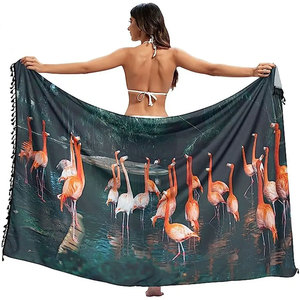 Sublimation Printing One Piece Ladies Beach <b>Sarong</b> For Online Sale Custom Logo Swimwear Women <b>Sarong</b> In Solid Color - Product Image 1