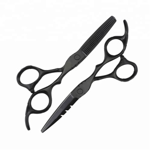 Ensemble de ciseaux de coiffure professionnels en acier inoxydable 6CR13, lame tranchante, pour droitiers, manche long, usage en salon, 28 cm, finition arc-en-ciel - Product Image 2