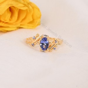 Natural Tanzanite Ring 925 Sterling <b>Silver</b> & <b>Solid</b> Gold Fine Jewelry OEM ODM Wholesale Supplier - Product Image 1