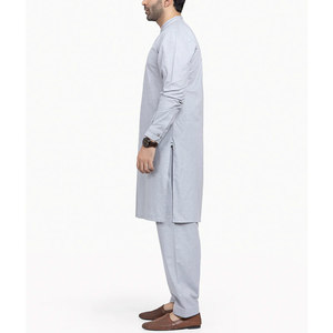 Shalwar Kameez de Algodón para Hombre, Ligero, Transpirable y Cómodo, Ropa Tradicional, Shalwar Kameez Étnico de Algodón Premium para Hombre - Product Image 2