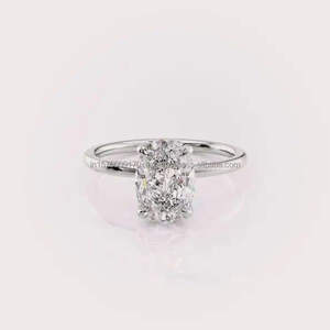 Unique Design Moissanite Engagement <b>Ring</b> for Women Engagement Ceremony Anniversary Celebration and Romantic Gift For Sale - Product Image 2