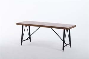 Long banc à manger en bois pour cuisine à domicile et sièges de restaurant - Product Image 5