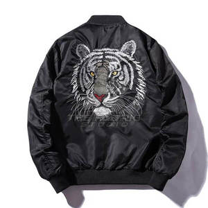 Satin Varsity Sukajan <b>Jacket</b> for <b>Men</b> Casual XL Bomber <b>Jacket</b> Embroidery College Plain Dyed Coated for Spring Season - Product Image 5