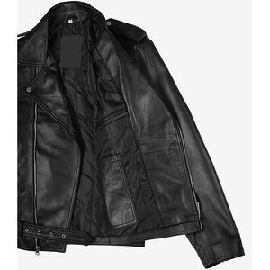 2026 OEM Hot Selling Genuine Black Cowhide Leather <b>Jacket</b> For Men's High Quality Low MOQ Plus-Size Winter Fashion <b>Heated</b> <b>Jackets</b> - Product Image 6