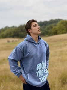 Sudadera con Capucha Gráfica Vintage Gótica para Hombre, Lavado Ácido, 100% Algodón, Oversize, Estilo Urbano, Hip-Hop, Holgada, Unisex - Product Image 5