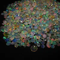 Natürlicher äthiopischer Edelstein im Opal schliff, runder facettierter Opal, direkter Hersteller