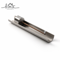 Porte-encens moderne en verre avec insert en laiton, support pour bâtonnets d'encens et cendrier, pour usage religieux, écologique, durable, décoration d'intérieur estivale