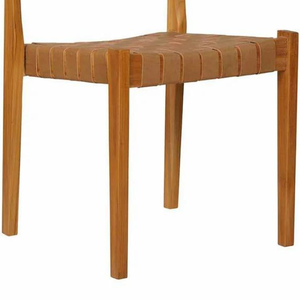 Fauteuil en rotin avec structure en teck pour salle à manger et décoration intérieure de style moderne - Product Image 6