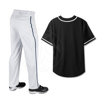 Uniforme de baseball léger à couleurs contrastées, fabrication professionnelle, uniforme de baseball respirant