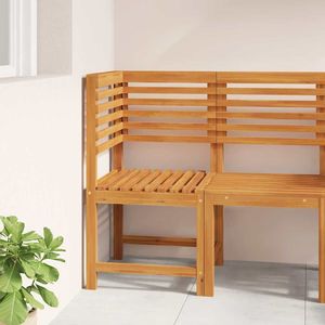 Silla de jardín de madera maciza de acacia de 19,69 x 19,69 x 35,83 pulgadas en color marrón: elegante asiento para exteriores - Product Image 3