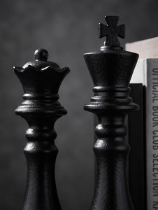 Sujetalibros Decorativos Modernos de Metal Negro con Textura Fundida para Librería, Oficina, Escritorio, Artículo Decorativo al por Mayor - Product Image 5