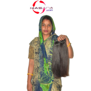 ผมอินเดียพรีเมียมแบบ Double Drawn Remy  ความหนาแน่นเต็ม  แบบตรงธรรมชาติ  ต่อผมแบบ Double Weft คุณภาพขายส่ง - Product Image 2
