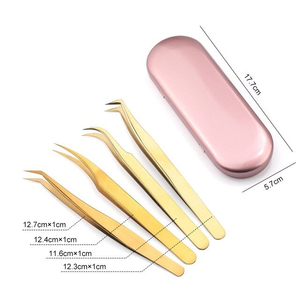 Pince à épiler antistatique pour cils, pointe précise, en acier inoxydable, outil de beauté professionnel, applicateur pour extension de cils en salon - Product Image 2