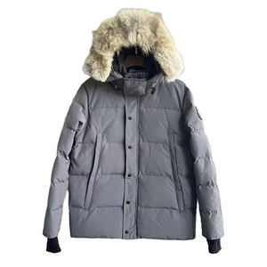Veste de snowboard recadrée Blazer manteau en peau de mouton équipement de camping manteau de chameau hommes décontracté tissé veste bouffante modèles personnalisés et conception - Product Image 1