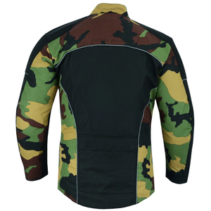 Chaqueta de Motocicleta de Camuflaje para Hombre, Manga Larga, Resistente al Viento, para Todas las Estaciones, Protección Textil con Armadura - Product Image 3
