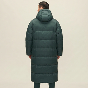 Manteau d'hiver matelassé en duvet pour homme, épais et chaud, veste longue rembourrée pour homme - Product Image 5