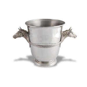 Noël Champagne Refroidisseur Seau À La Main Coulé Renne Refroidisseur De Vin Argent Fini Bière Seau À Glace Pour La Maison Bar Décoration - Product Image 4