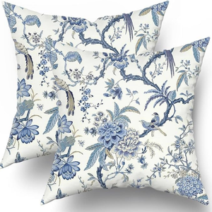 Housse de coussin carrée moderne nautique et côtière pour fournisseur OEM, 18x18 pouces, en velours et coton lavable, décor plage, étoile de mer, corail, hôtel - Product Image 4